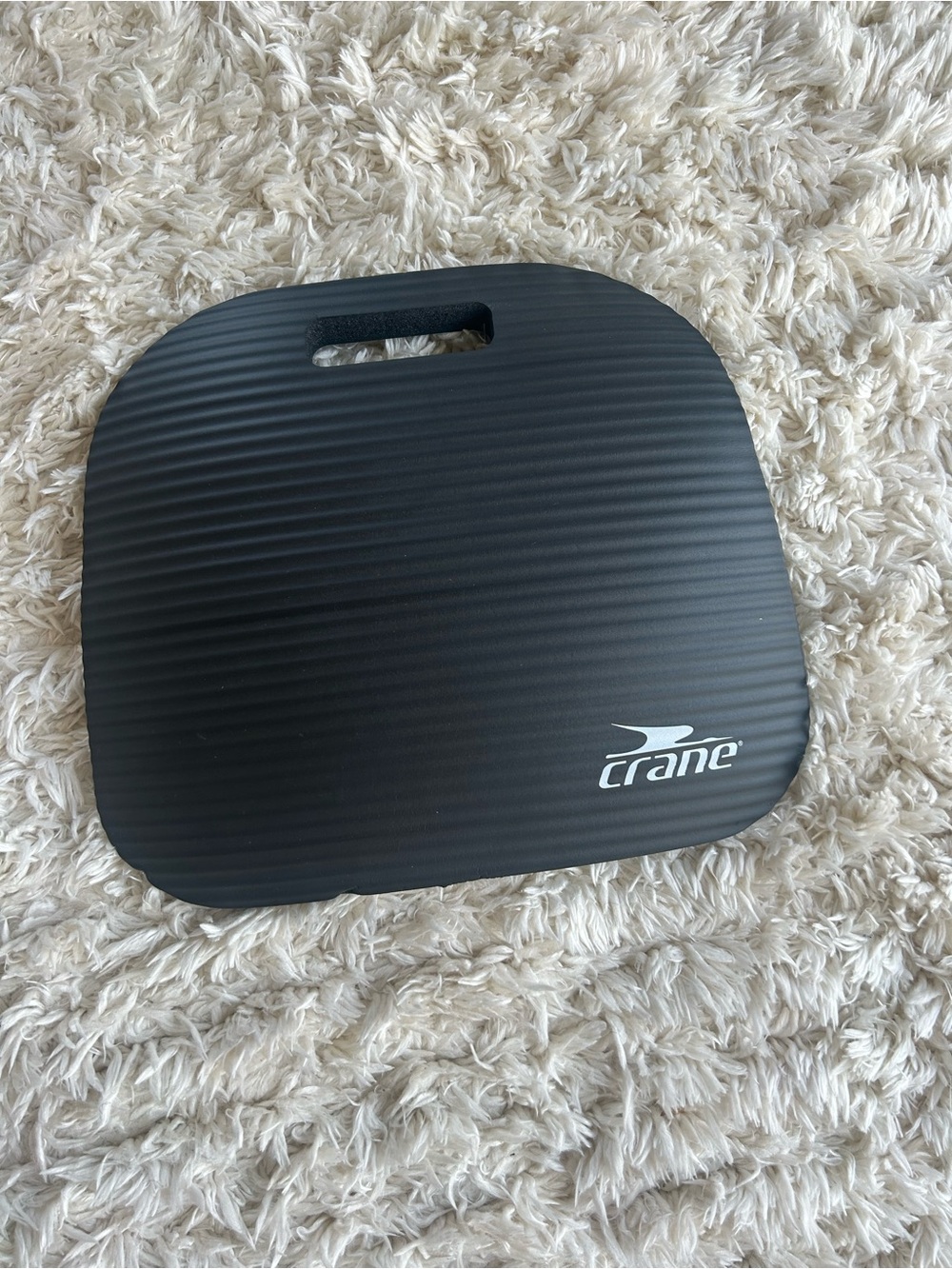 Crane Black Ribbed Seat Cushion